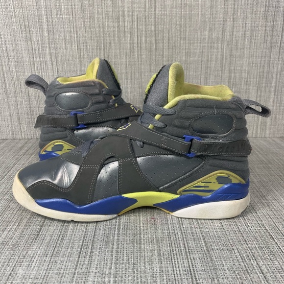 Nike Air Jordan VIII 8 Retro Sz 6.5Y 5 Grey Laney - Picture 3 of 7